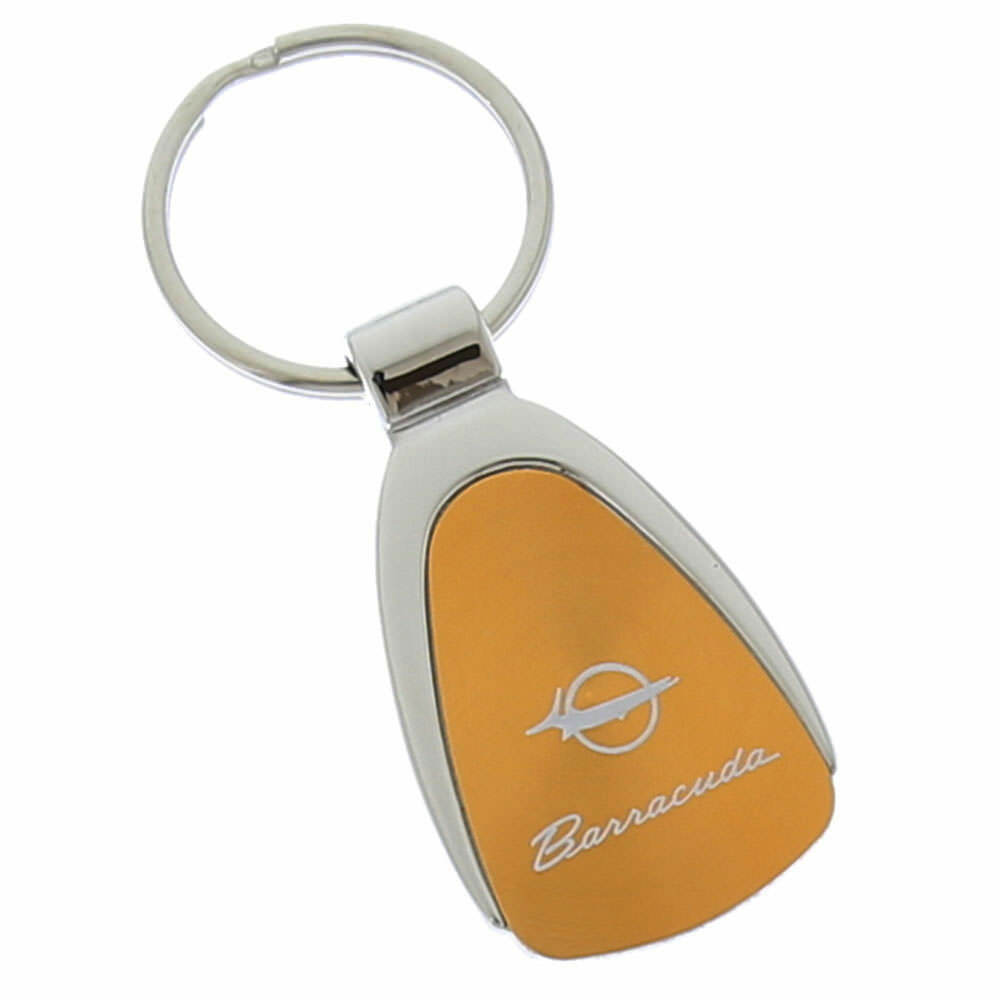 Plymouth Barracuda Tear Drop Key Ring (Orange)