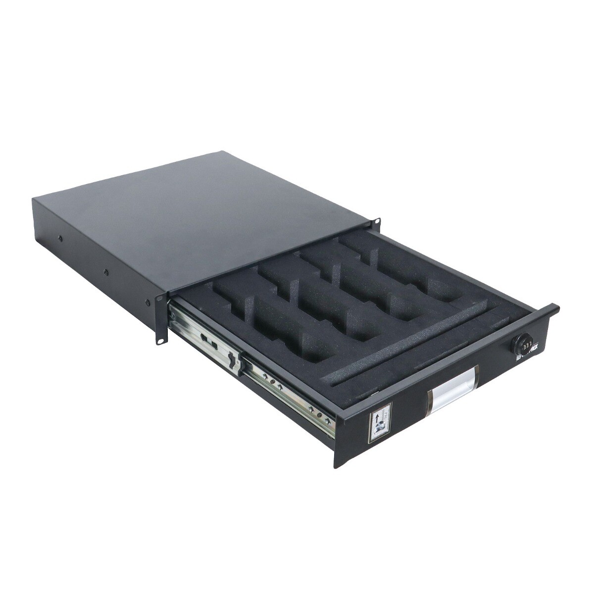 ProX T-2RD-18-WMF 2U Rack Space Drawer with Foam Fits (4) Microphones idjnow