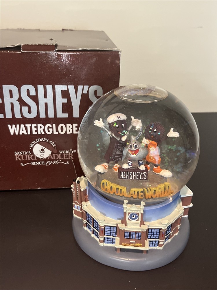 Kurt Adler Hershey’s Chocolate World Snowglobe 2003 Music Box - Read Description