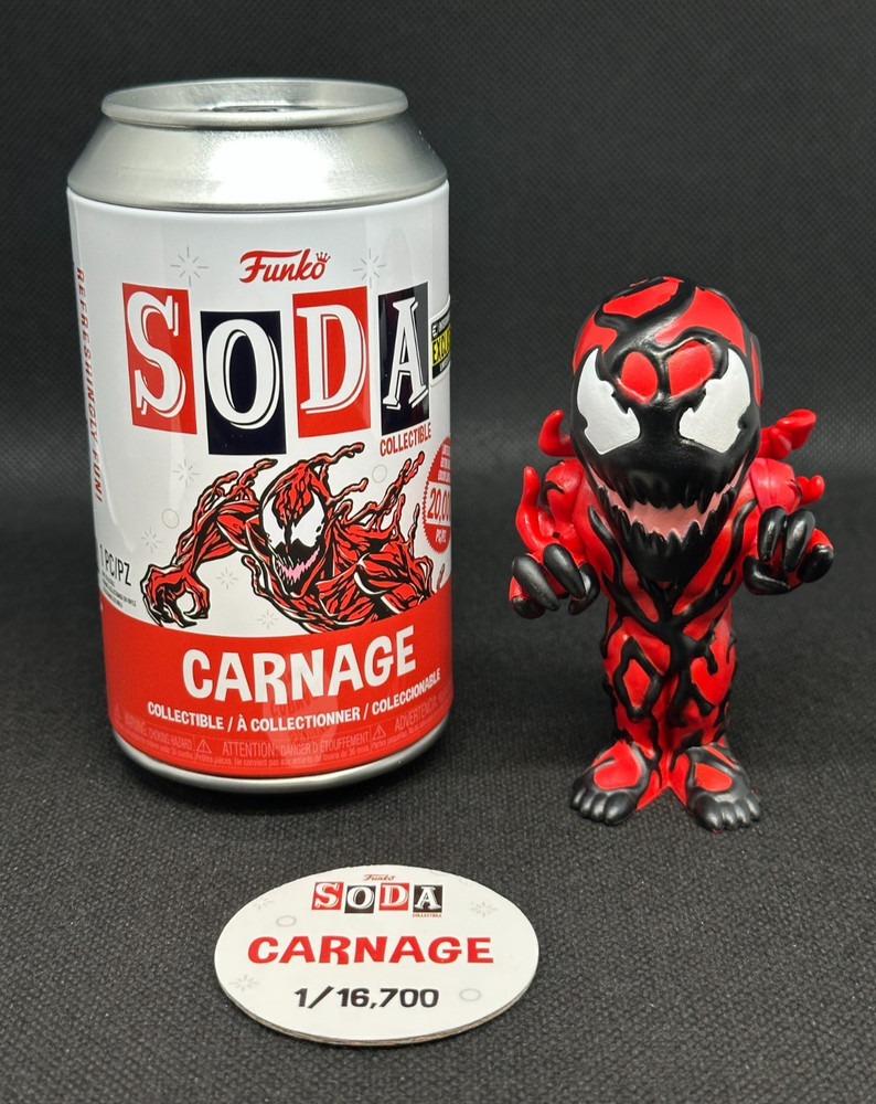 Funko Soda Carnage Marvel Entertainment Earth Exclusive Figure COMMON /20000