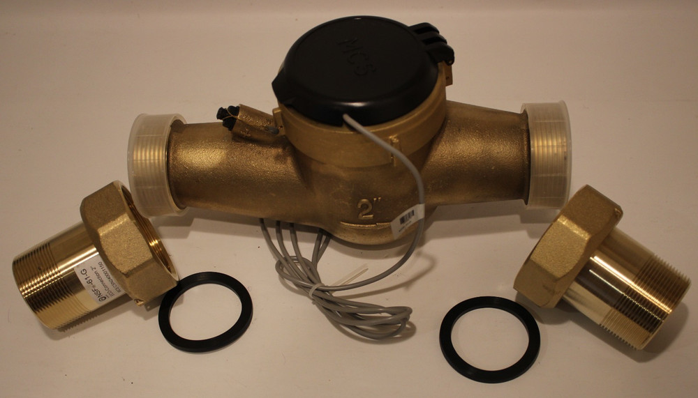 MCS MJ11US-P - 2" Bronze Multi-Jet Water Meter with Pulse Output