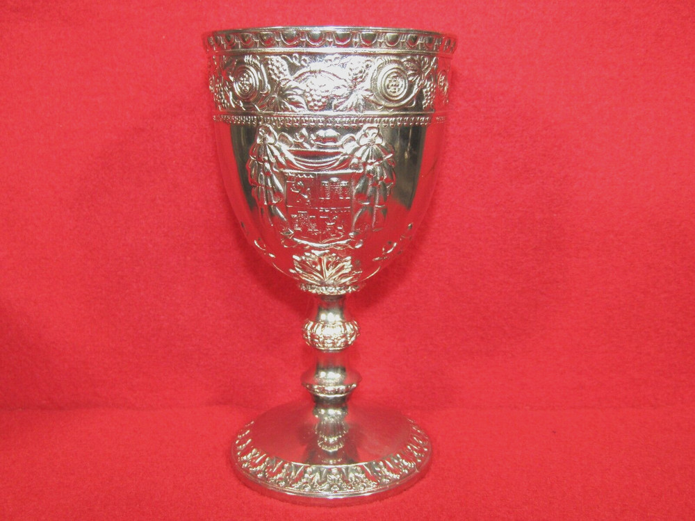 6 Vintage Cordell & Co Silver Plate Wine Goblets Chalice Tarnish Protected 5"