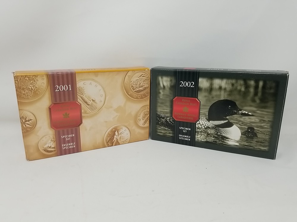 RCM 2001 & 2002 Specimen Sets (14 Coins) #3039