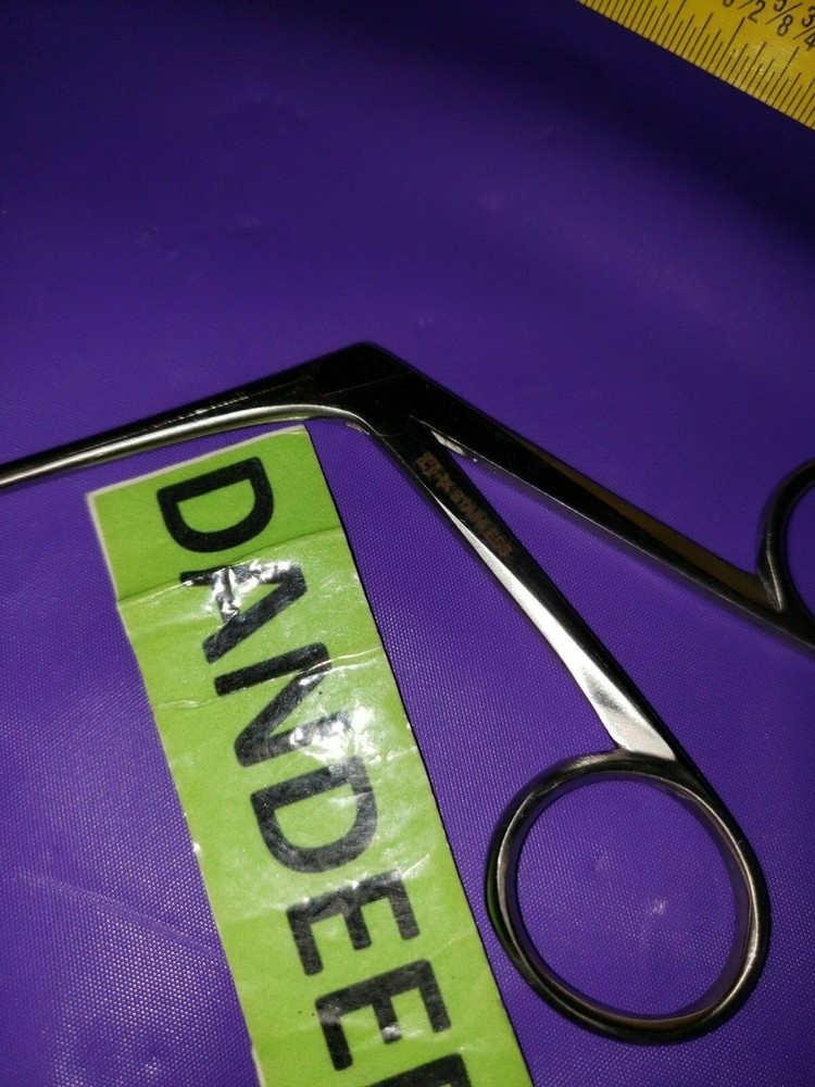 PS Stainless SCL 3" Angled Offset Surgical Surplus Satin Finish Scissors 6"