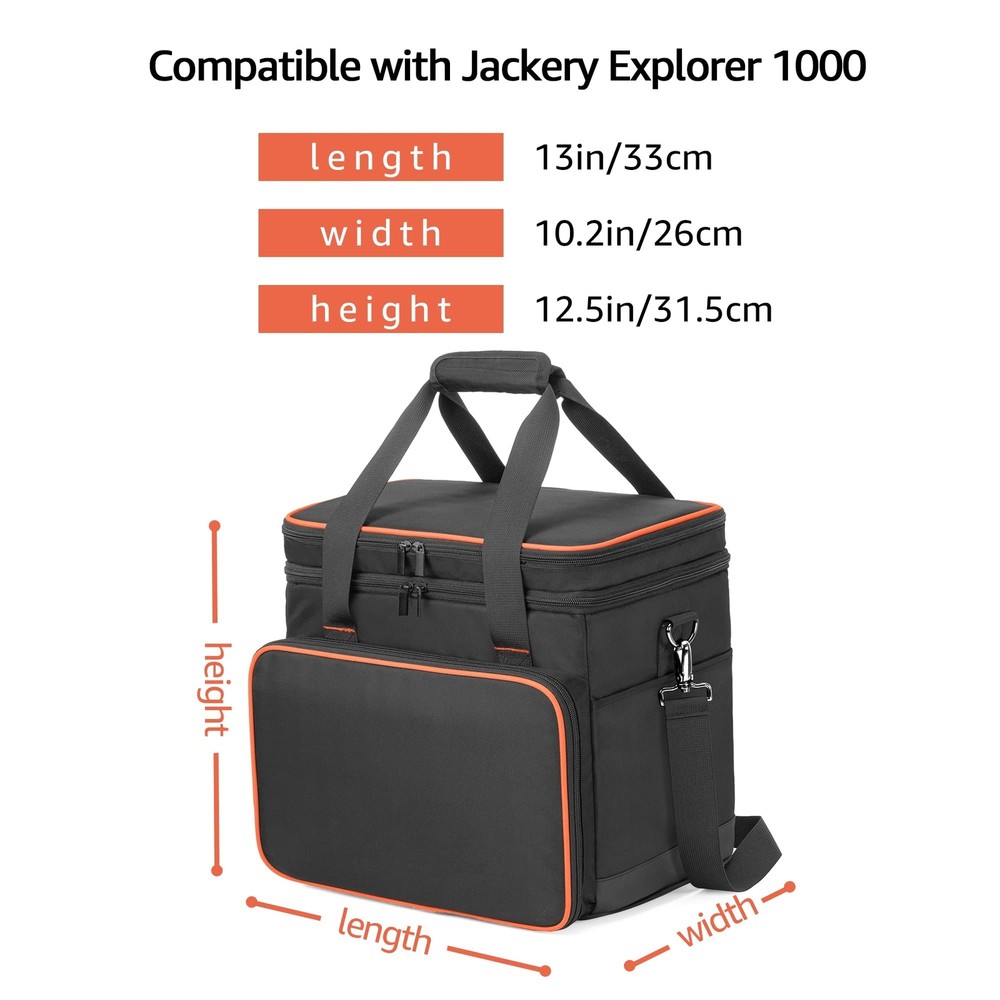 Trunab Double-Layer Carrying Case Compatible with Jackery Portable Power Stat...