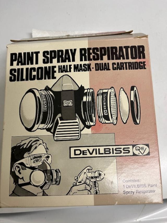 DeVILBISS MSP-521 L95 Medium Paint Spray Respirator NEW-Open Box