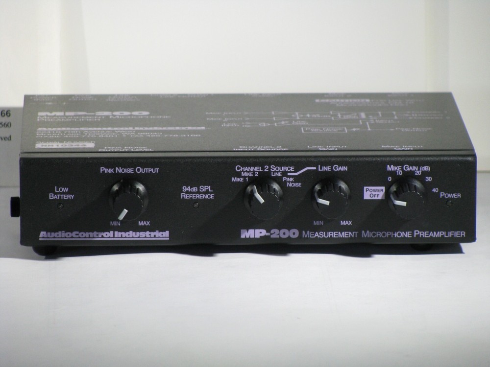 Audio Control Industrial MP-200 Measurement Microphone Preamplifier