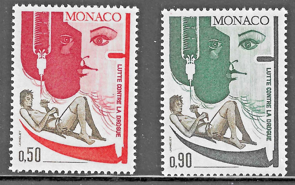 Monaco (1972) - Scott # 841 - 842,   MH