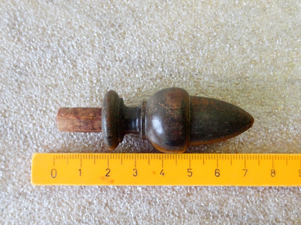 Antique carved acorn drawer knobs