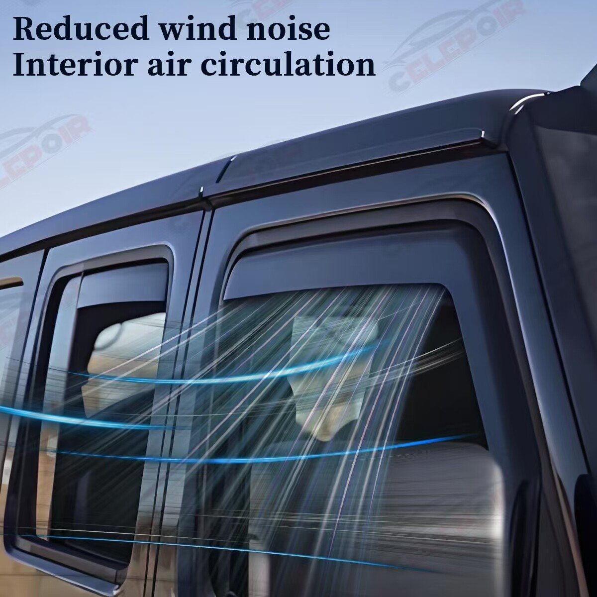 In-channel Window Visor for 2014-2018 Chevy Silverado & GMC Sierra Extended Cab