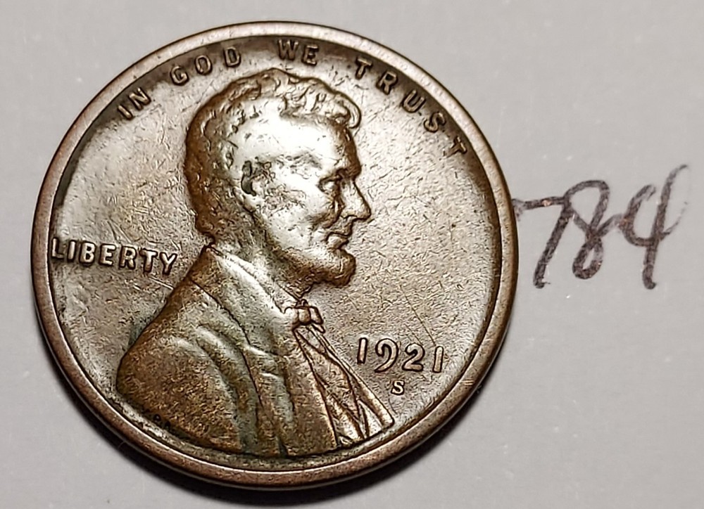 1921-S Lincoln Wheat Cent #784