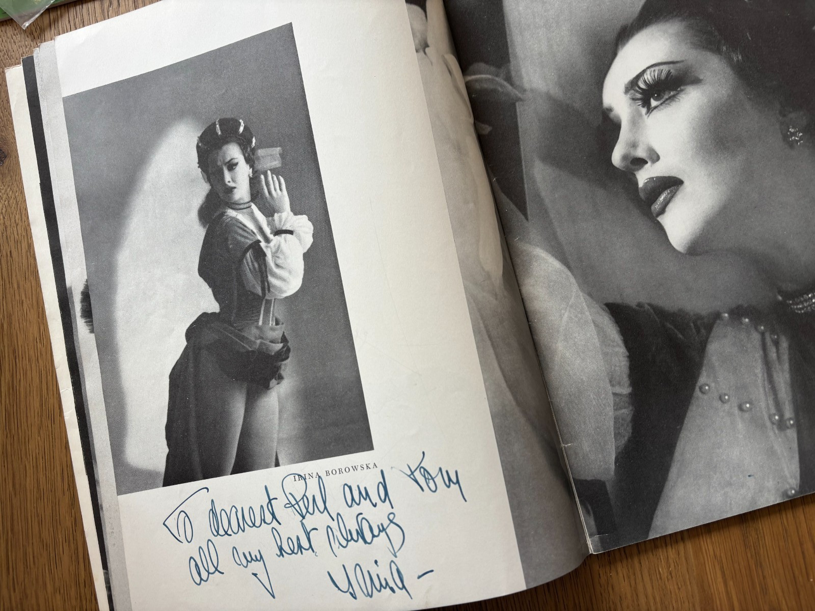 1956 program W/30 AUTOGRAPHS BALLET RUSSE DE MONTE CARLO NOVAK/CHOUTEAU/HOWARD