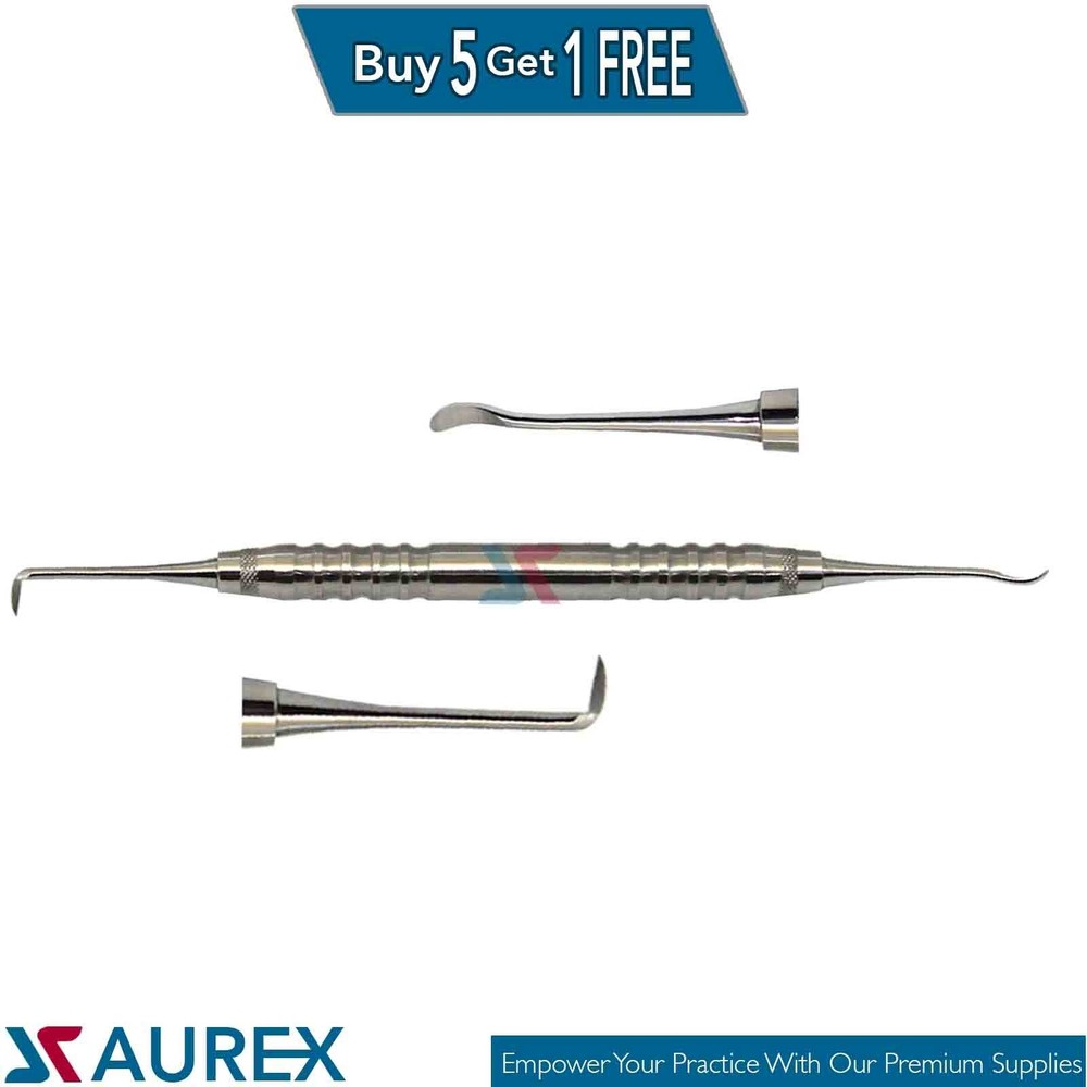 Mitchell Elevator & Trimmer Double Ended, Hook/Spoon Ends Dental Extraction Tool