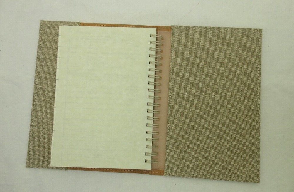 Metropolis Graphic Image 7" Refillable Notebook Leather Cover Spiral Insert