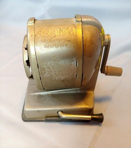 Boston Vacuum Mount Pencil Sharpener Vintage