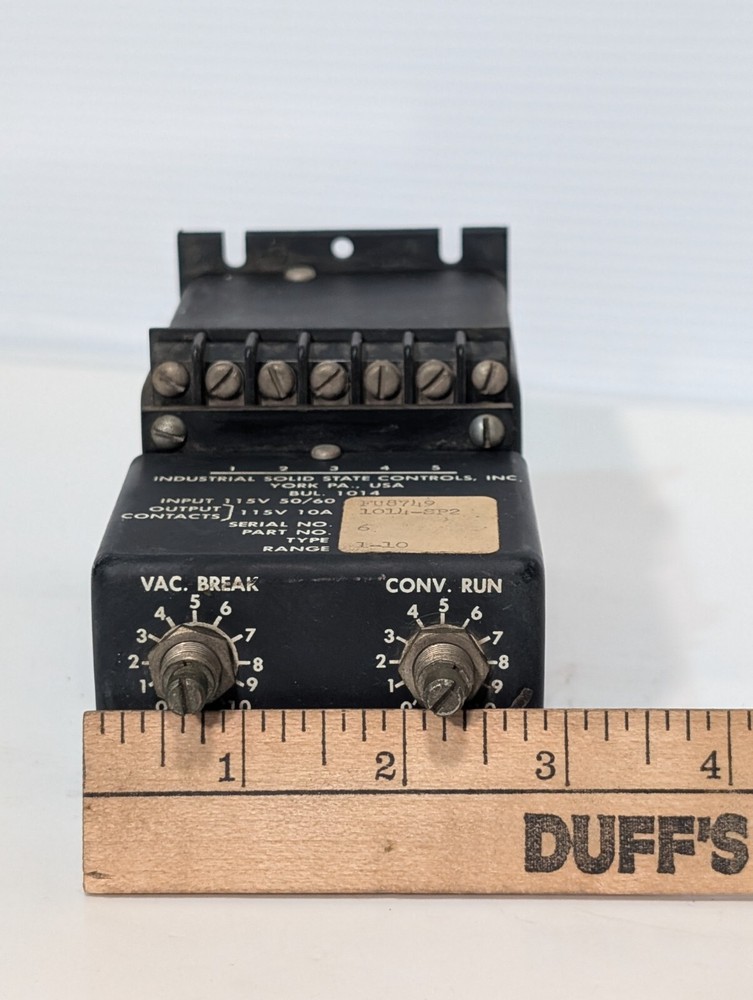 Industrial Solid State Controls 1014-SP2, FU8749, 115VAC, Vac. Break, Conv. Run