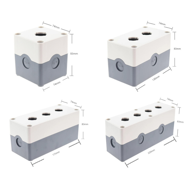 Surface Mounted Enclosure Switch Panel Height 83mm Hole 22mm to Push Button Switch LA38