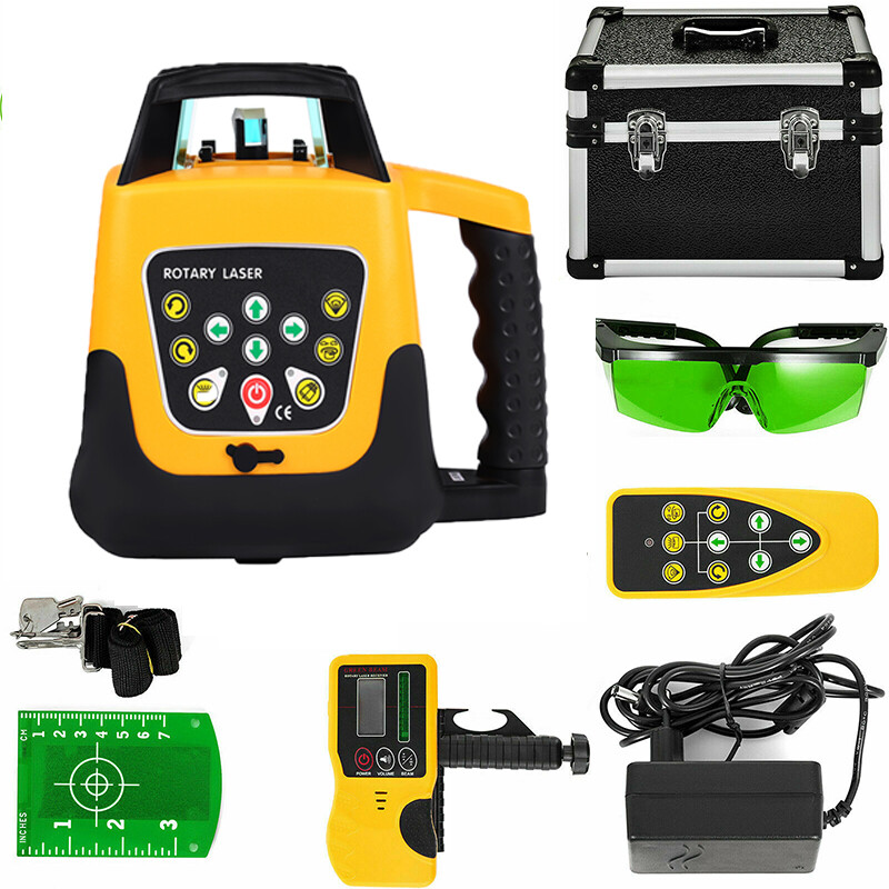 Automatic Self Leveling Green Rotary Laser Level Kit 360° Laser Measuring