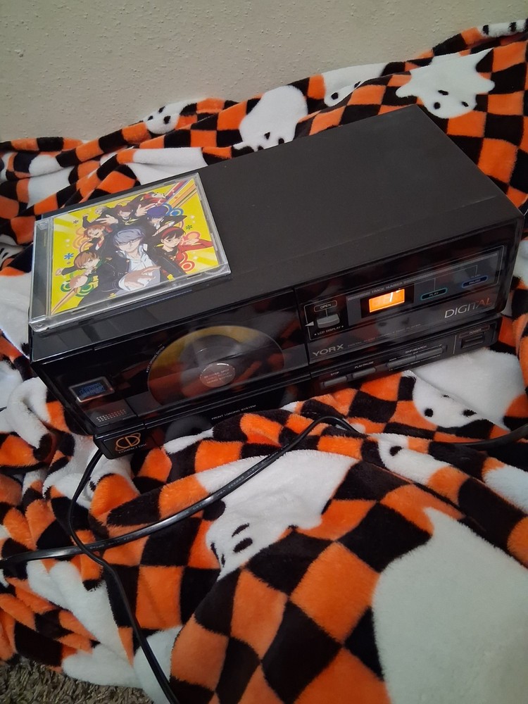 Yorx D-8500 Vertical CD Player 1980s Retro Rare TESTED
