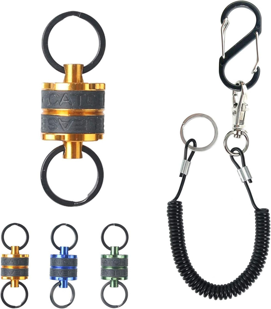 M MAXIMUMCATCH Maxcatch Magnetic Fly Fishing Net Release Holder Retractor with C