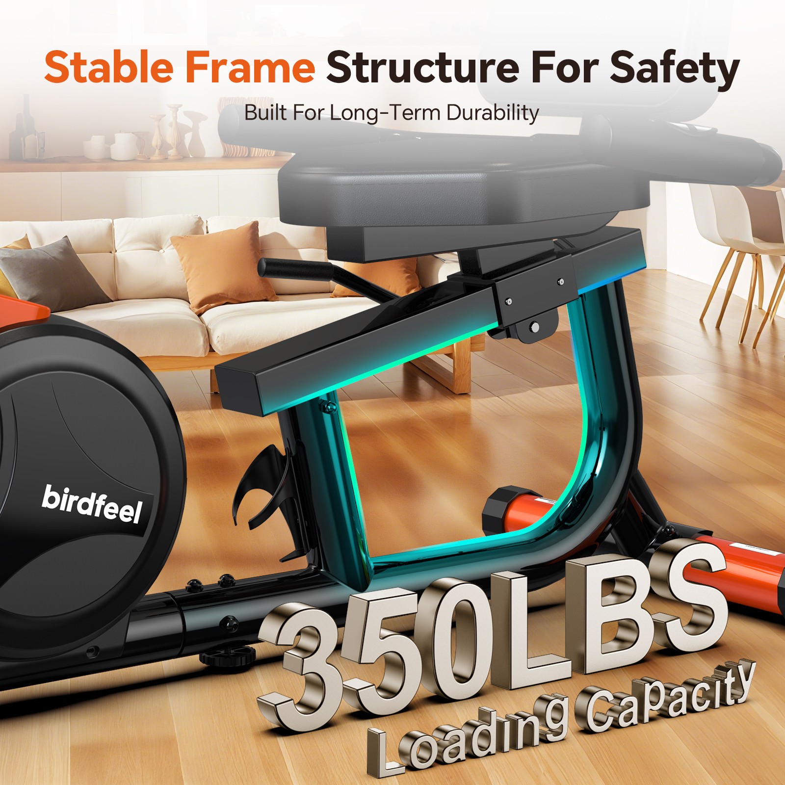 Indoor Recumbent Exercise Bike Stationary Bike Cardio Workout Bike Fitness Bike