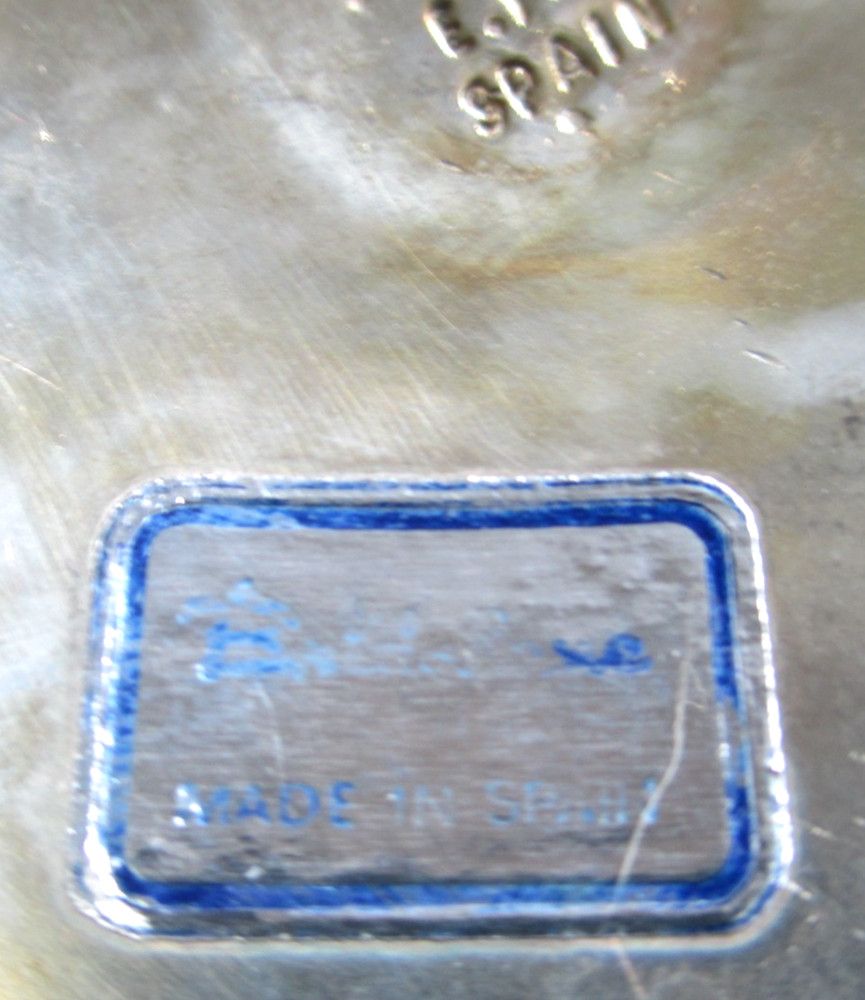 Vintage Silver-Plated Wine Water Stemware Spain Set of 8 Twisted Grapevine Stem