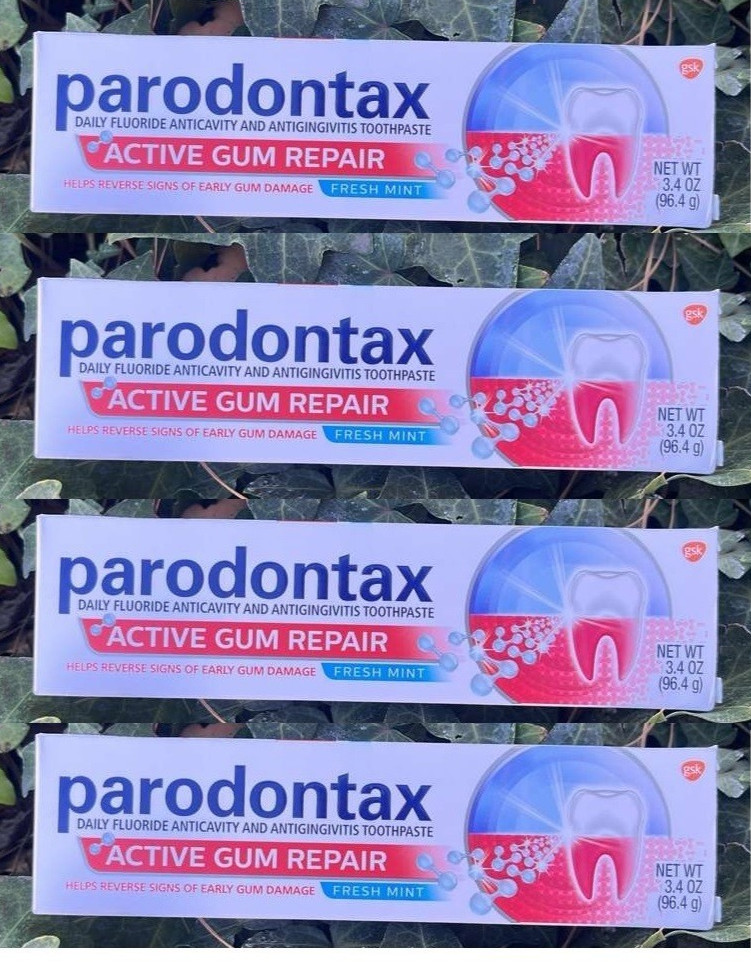 4x Parodontax Active Gum Repair Fresh Mint Toothpaste 3.4 Oz exp 07/2026