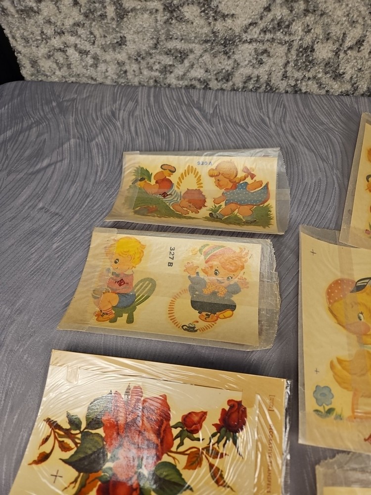 9 vtg duro Decorative Transfers #21