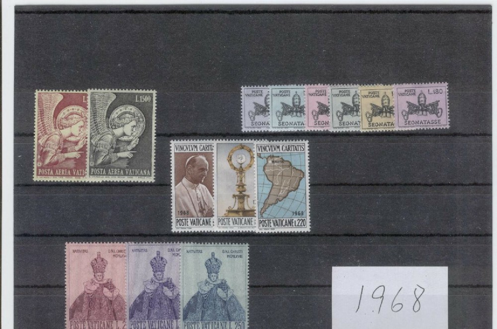 (FY68) Vatican Full yearset MNH 1968