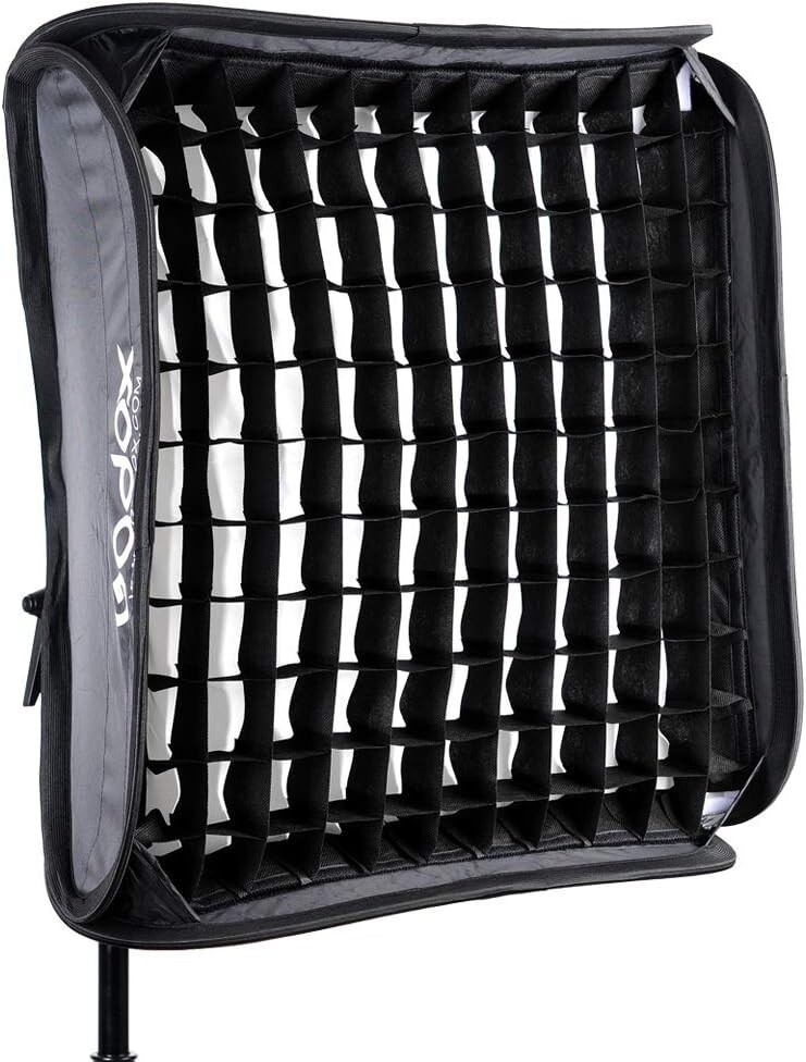 Lightweight 32" Softbox Grid with Speedlite Bracket for Versatile Photography