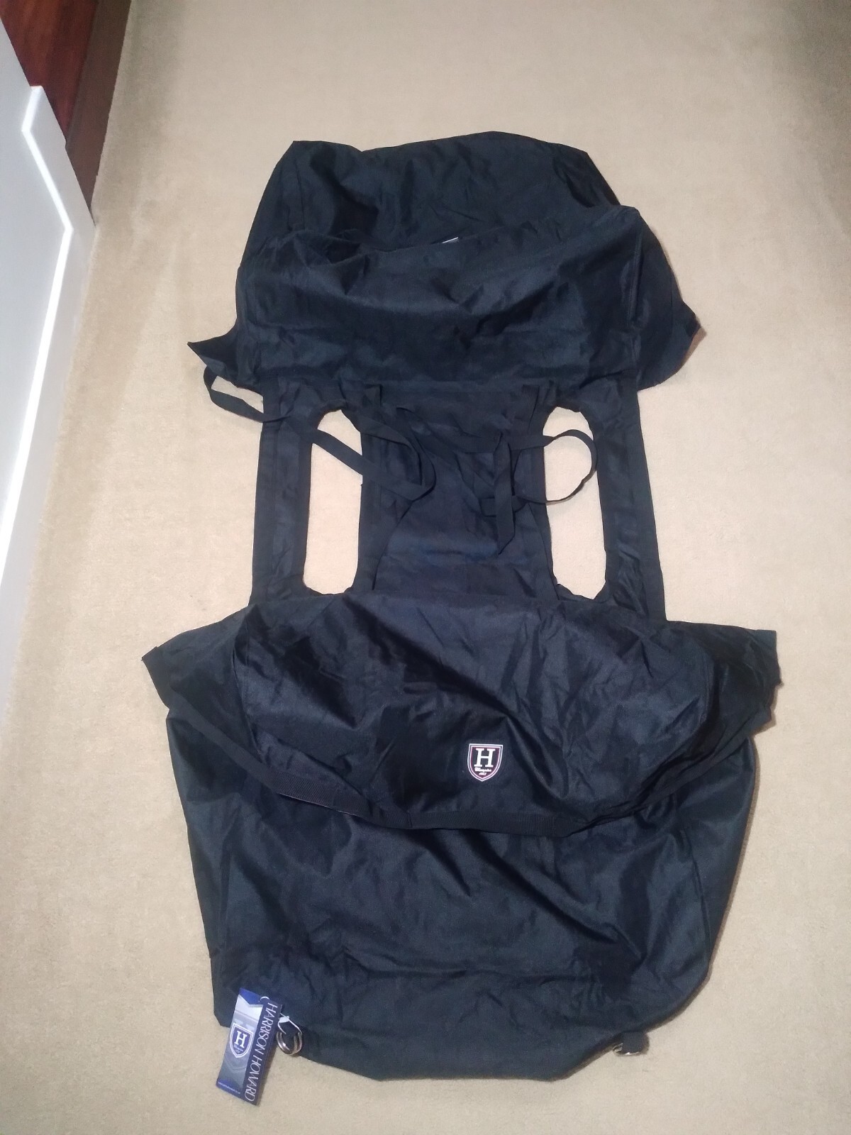 Harrison Howard Equestrian Horse Side Saddle Bags Black - Brand New