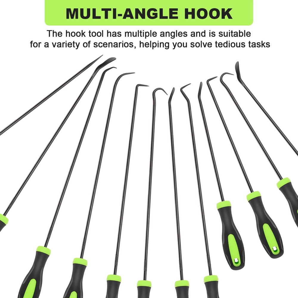 12PCS Automotive Hook and Pick Tool Set,Long & Mini Precision Puller Remover ...