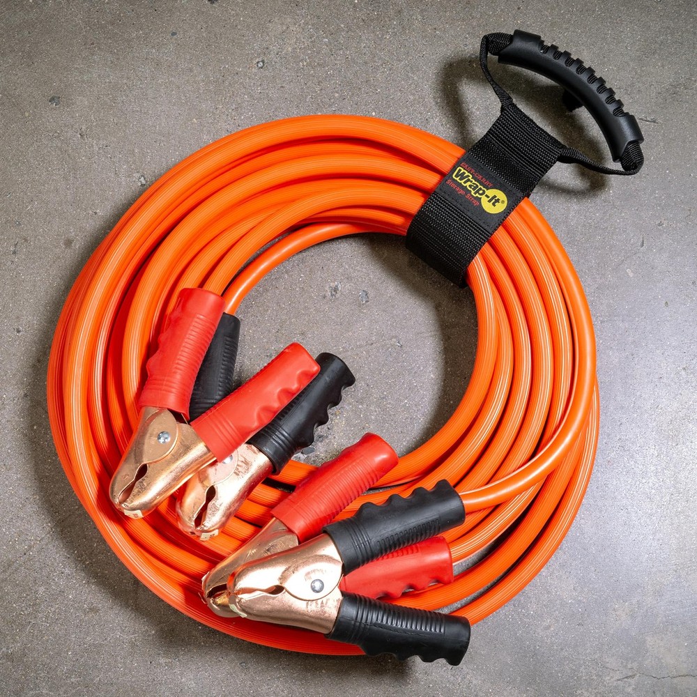 Wrap-It Storage 3pk Black Easy-Carry Hook Loop Straps for Hose, Cord Cable