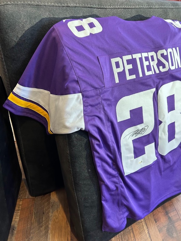 Adrian Peterson Signed Custom Jersey Purple JSA Certified