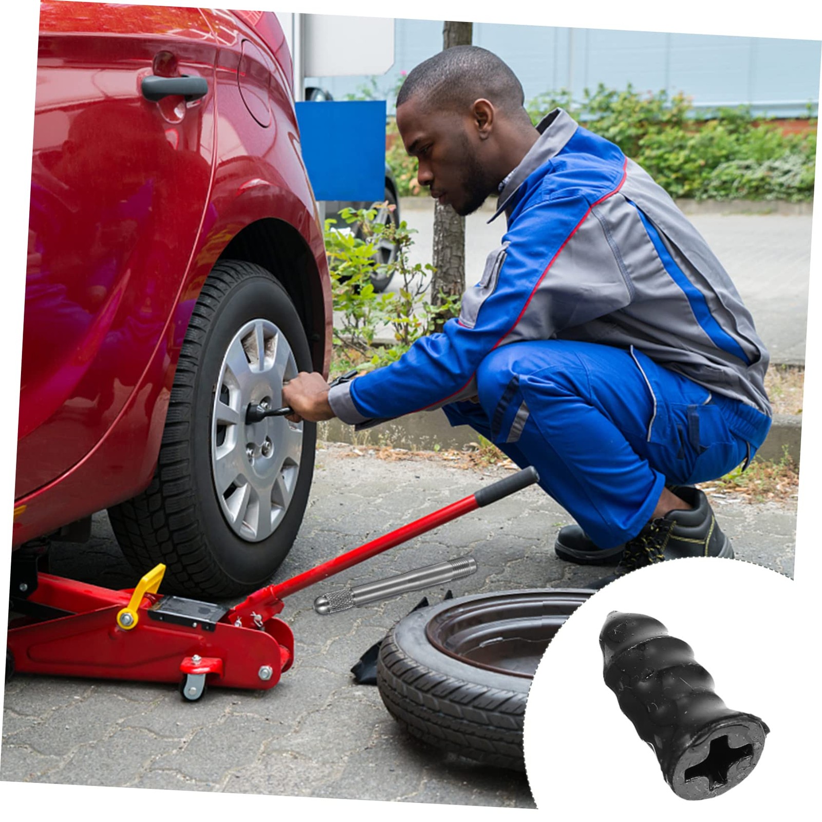 Share 60 Pcs Tire Repair Rubber Nail Screw Tire Plugs Quick Puncture for Car