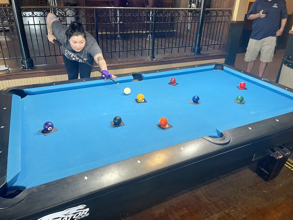 Billiards Cue Positioning Targets w/ Run Out Pattern Mats