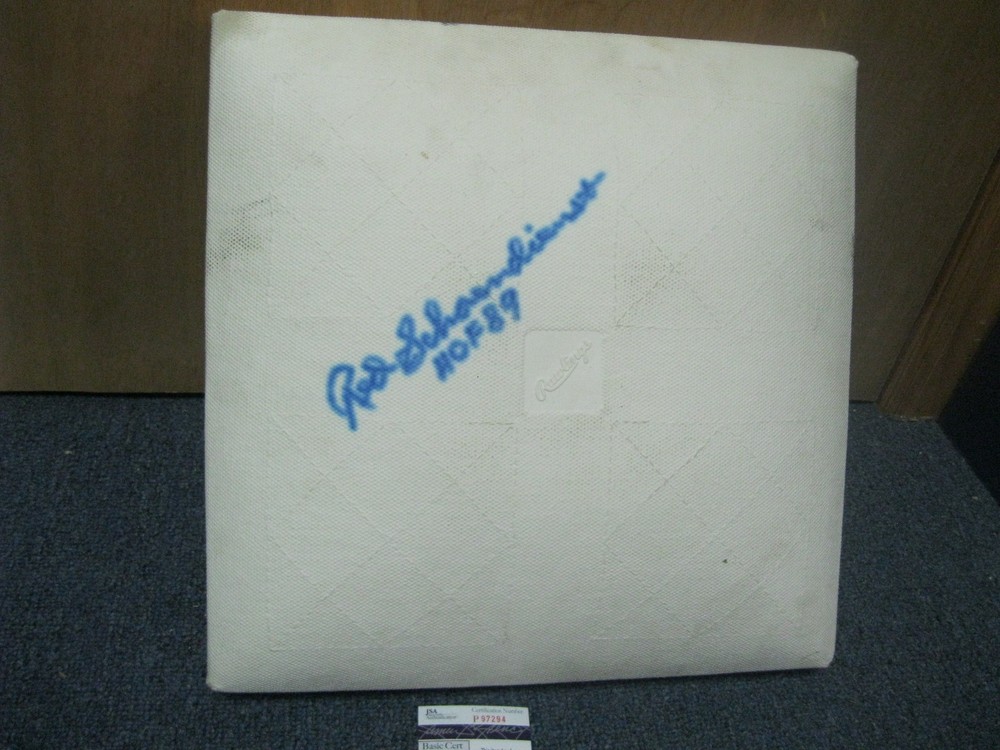 Red Schoendienst Autographed Baseball Base JSA Certified