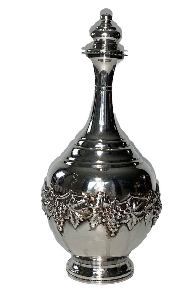 Judaica decanter Set Kiddich Goblets & Tray