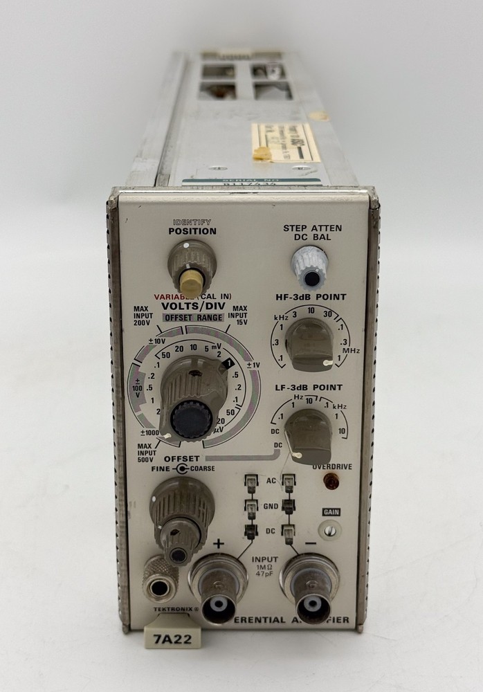 Tektronix 7A24 Dual Trace Amplifier Vertical Plug-in - Tested  & working