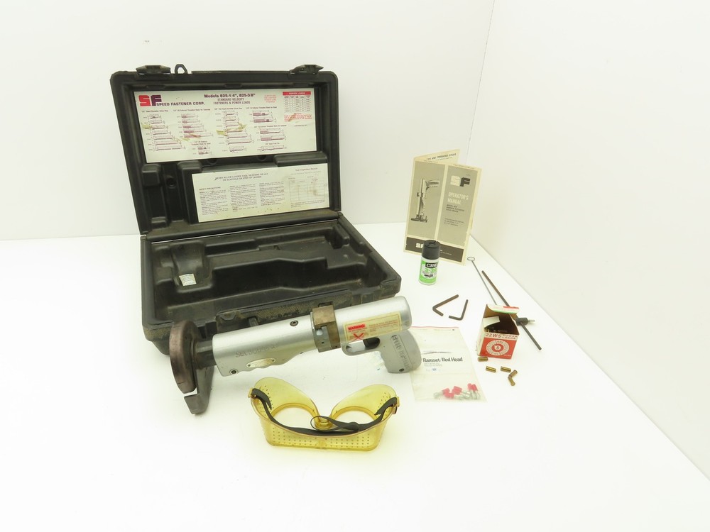 Speed Fastener Model 825 Powder Actuated Stud Driver Tool with Case