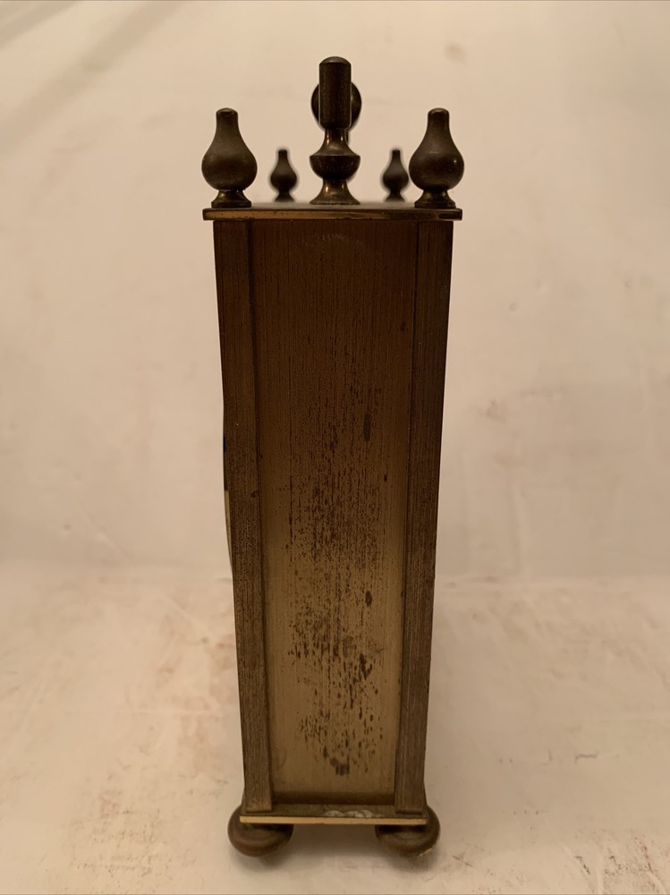 Vintage Germany Kienzle Automatic Brass Table Clock. Works Fine.