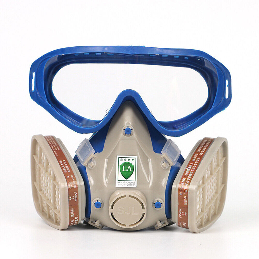 Silicone Half Face Gas Mask Paint Spray Chemical Respirator Reusable 95% Filter