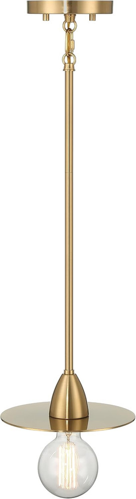Daisy - Mini Modern Exposed Bulb Metal Ceiling Light, Brushed Gold