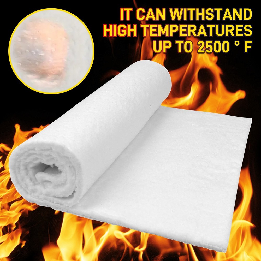 NEW Silicate Ceramic Fiber Blanket Insulation High Temperature Fireproof Mat Pad