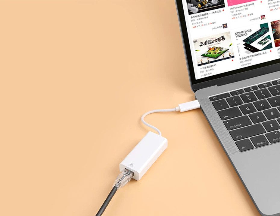 Type C USB-C to Ethernet RJ45 Network Lan Adapter Cable for PC win10/8/7 mac os