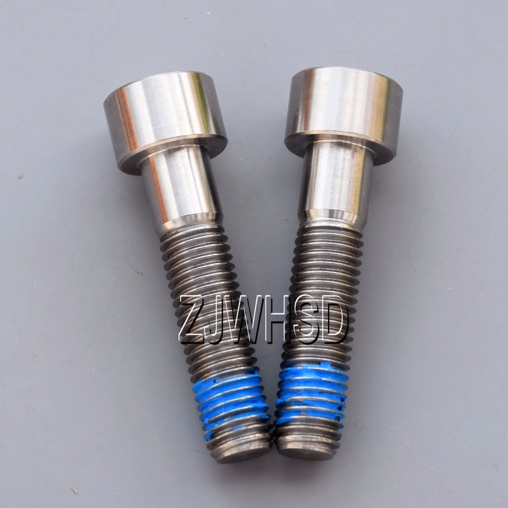 2pcs M9 x 1.25 x 40 Ti Titanium Screw Bolt Allen Hex Socket Cap Head +ThreadLock