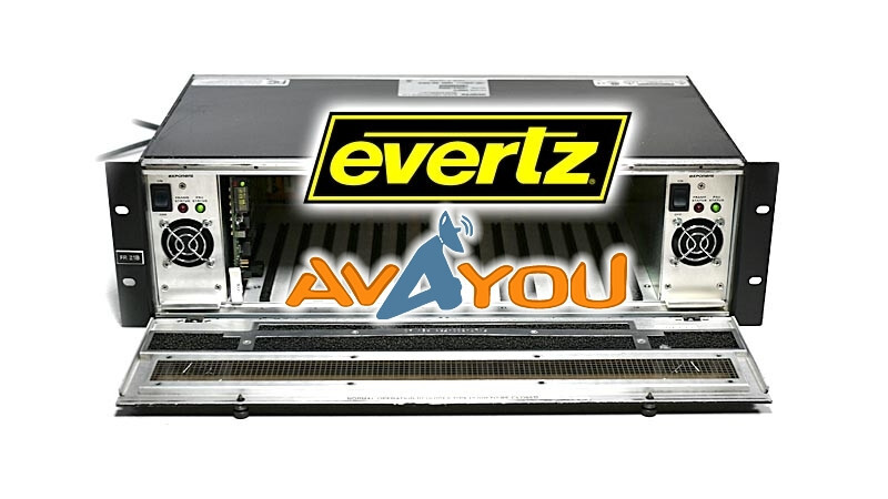 Evertz 500FR Exponent Compact High Density w/ 500FC  Frame Controller
