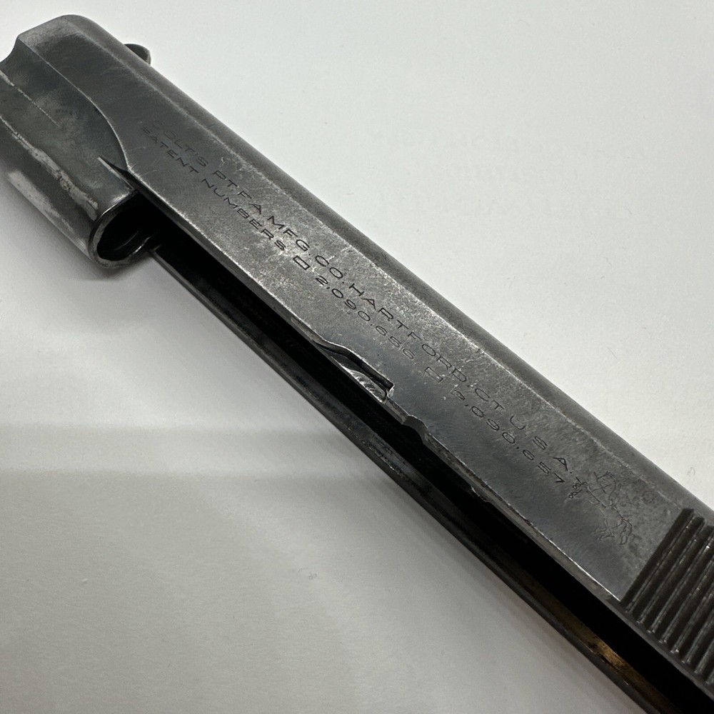 Original 1931 Colt Service Ace Marked SERIALIZED Conversion Slide 1ST YEAR ISSUE