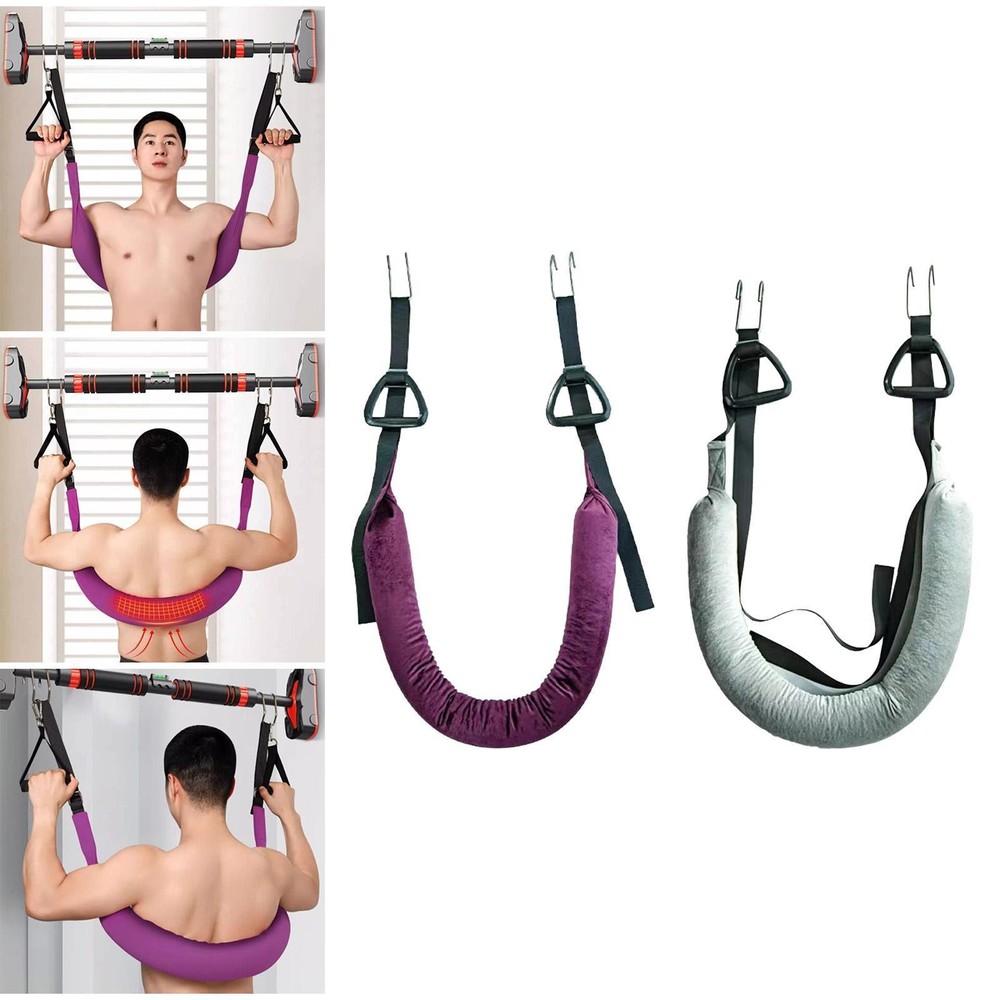 Back Stretcher Back Stretching Device Spinal Traction Portable Harness Easy