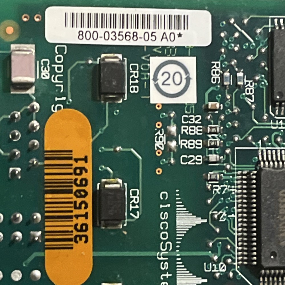 3 Cisco VWIC-1MFT-E1 Voice/WAN Interface Card VWIC for E1 - RJ-45 Wired Connect
